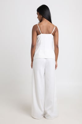 Bandeau Tailored Wide Leg Jumpsuit