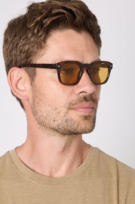 Dark Tortoiseshell Retro Sunglasses