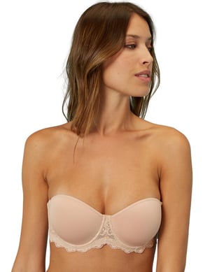 Simone Perele Caresse Strapless Bra - Peau Rosee