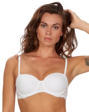 7002 After Eden Basic Strapless Lace Bra