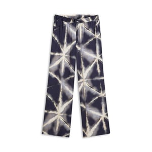 Summum 4s3002-12459 413 trousers tie dye viscose blue noir