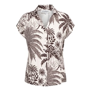 &Co Woman &co women blouse valetta choco duo chocolate