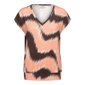 &Co Woman &co women top lucia zigzag chocolate multi