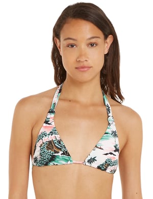 Tommy Hilfiger TJ Heritage Triangle Bikini Top - Hawaiian Tickled Pink