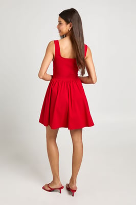 Bengaline Hook And Eye Skater Dress