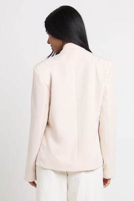High Fastening Wrap Blazer