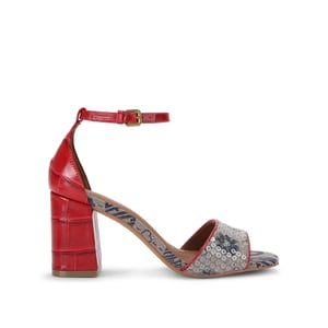 Kurt Geiger London Leather Square Block Heel Sandals