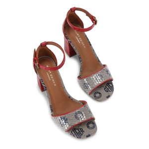 Kurt Geiger London Leather Square Block Heel Sandals