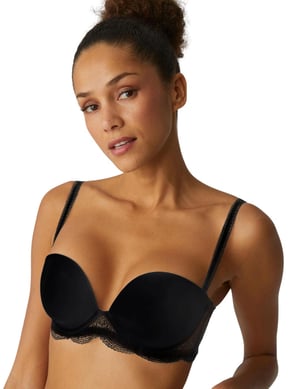 Simone Perele Karma Strapless Plunge Bra - Black