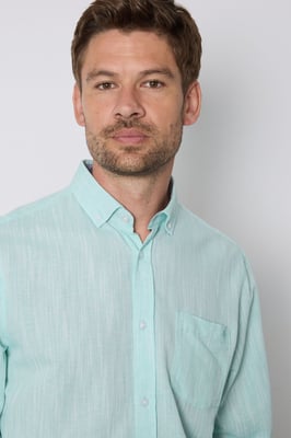 Aqua Soft Stripes Long Sleeve Shirt Button Down Shirt