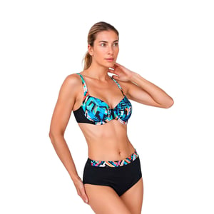 Women's Bikini with Underwire and High Waist Bottom TEGB1425C
