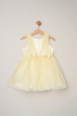 Tulle Dress with Rhinestone and Bows
