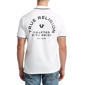 True Religion Mens Casual Polo T Shirt Short Sleeve Cotton Tee Classic Golf