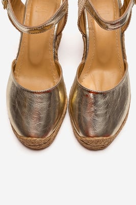 Sinta Suède Leren Platform Espadrille (Dames)