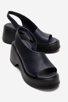 ROY Läder Kilklack Sandal (Dam)