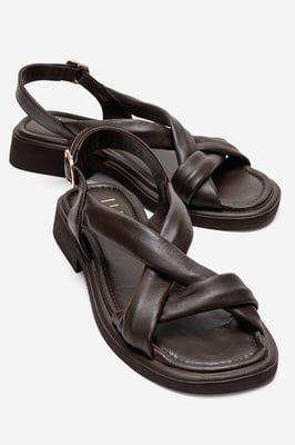 Frand Läder Korsrem Sandal