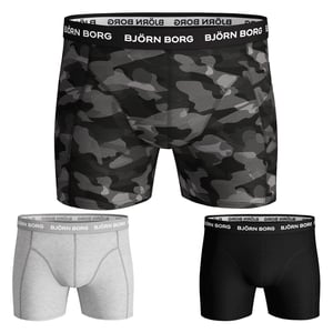 3-pack Herrunderkläder i bomull med stretch, mjuka vardagsshorts