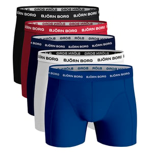5-pack herrboxershorts i bomull med stretch, mjuka för vardagsbruk