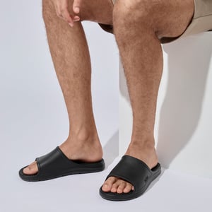 Totes Sol Bounce 0371p Mens Sliders Black