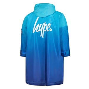 Blue Fade Boys Dry Robe Jacket Warm Changing Swim Outdoor Coat