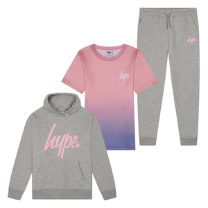 Girls 3 Piece Set Genesis - Top, Tracksuit Bottoms & Hoodie Multi 7-14 Years