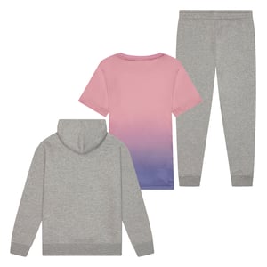 Girls 3 Piece Set Genesis - Top, Tracksuit Bottoms & Hoodie Multi 7-14 Years