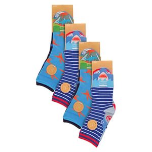 12 Pack Kids Bamboo Novelty Ankle Socks Fun Patterned Everyday Socks