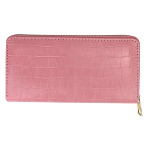 Dames Zwart Krokodillenprint Faux Leer Portemonnee Compacte Kaart Muntbeurs Organiser