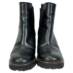 See by Chloé Mallory Glanzende Chelsea Boots in Zwart Leer