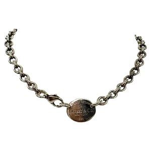 Tiffany & Co. Return to Tiffany Oval Tag Necklace in Sterling Silver