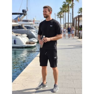 Indigo Denim Denim jogging set heren - modaitalia