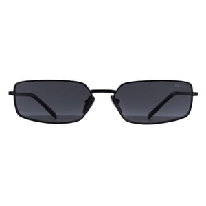 Prada Rectangle Womens Black Dark Grey PRA60S