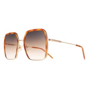 Hugo Boss Square Womens Havana Gold Grey Brown Gradient BOSS 1783/S