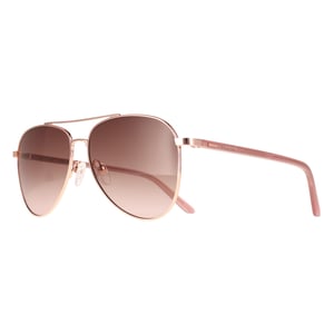 Calvin Klein Aviator Unisex Shiny Rose Gold Brown Gradient CK21306S