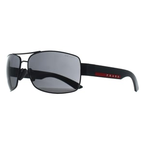 Prada Sport Rectangle Mens Black Dark Grey PSB52S