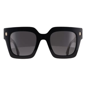 Fendi Square Womens Shiny Black  Smoke Grey FE40101I Fendi Roma