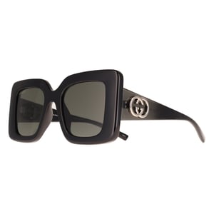 Gucci Square Womens Black Grey GG2025S