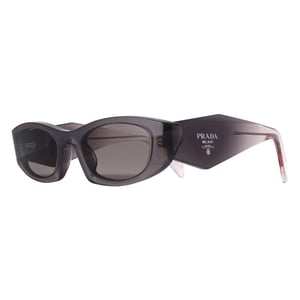 Prada Oval Womens Grey Dark Grey PRB16S