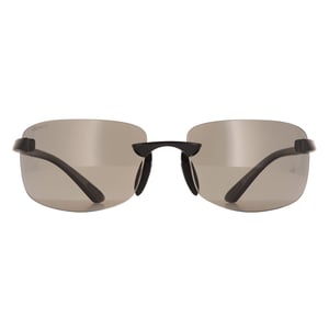 Serengeti Rimless Mens Matte Black Trivex Polarized Smoke Rick