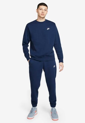 Nike Navy Club Crewneck Fleece Tracksuit