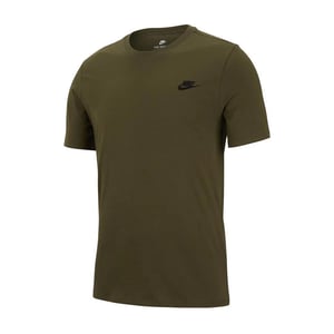 Nike Green Black Sportswear Club T Shirt