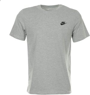 Nike Grey Black Sportswear Club T Shirt