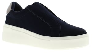 Womens Canvas Flatform Shoes Ultimate Slip On navy