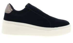 Womens Canvas Flatform Shoes Ultimate Slip On navy