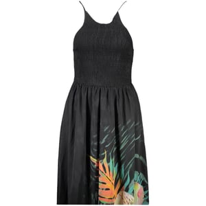 Desigual Svart Polyester Klänning för Damer