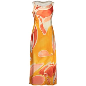 Desigual Arancione Polyester Klänning för Kvinna