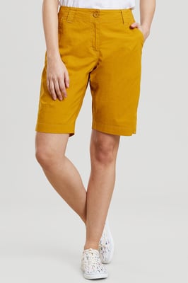 'Coast' Women's Shorts Sun Protection Stretchy Casual Bottoms Mustard