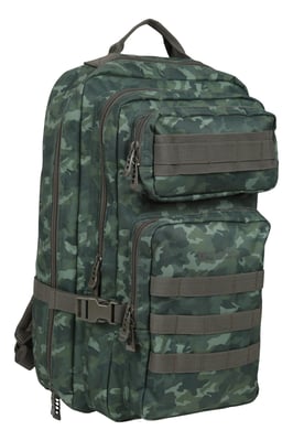 'Legion' Backpack with Rain Cover Emergency Whistle Spacious Hiking Rucksack Beige
