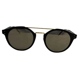 Bottega Veneta Round Tinted Sunglasses in Black Acetate