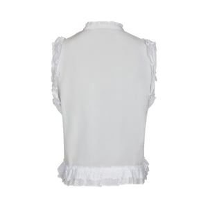 Neo Noir celia ruffle top 168323 120 white